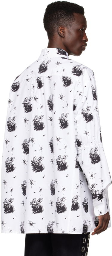 Риза We11done Printed Cotton Shirt Бяло | WD-BL1-22-142-M-WH, 2