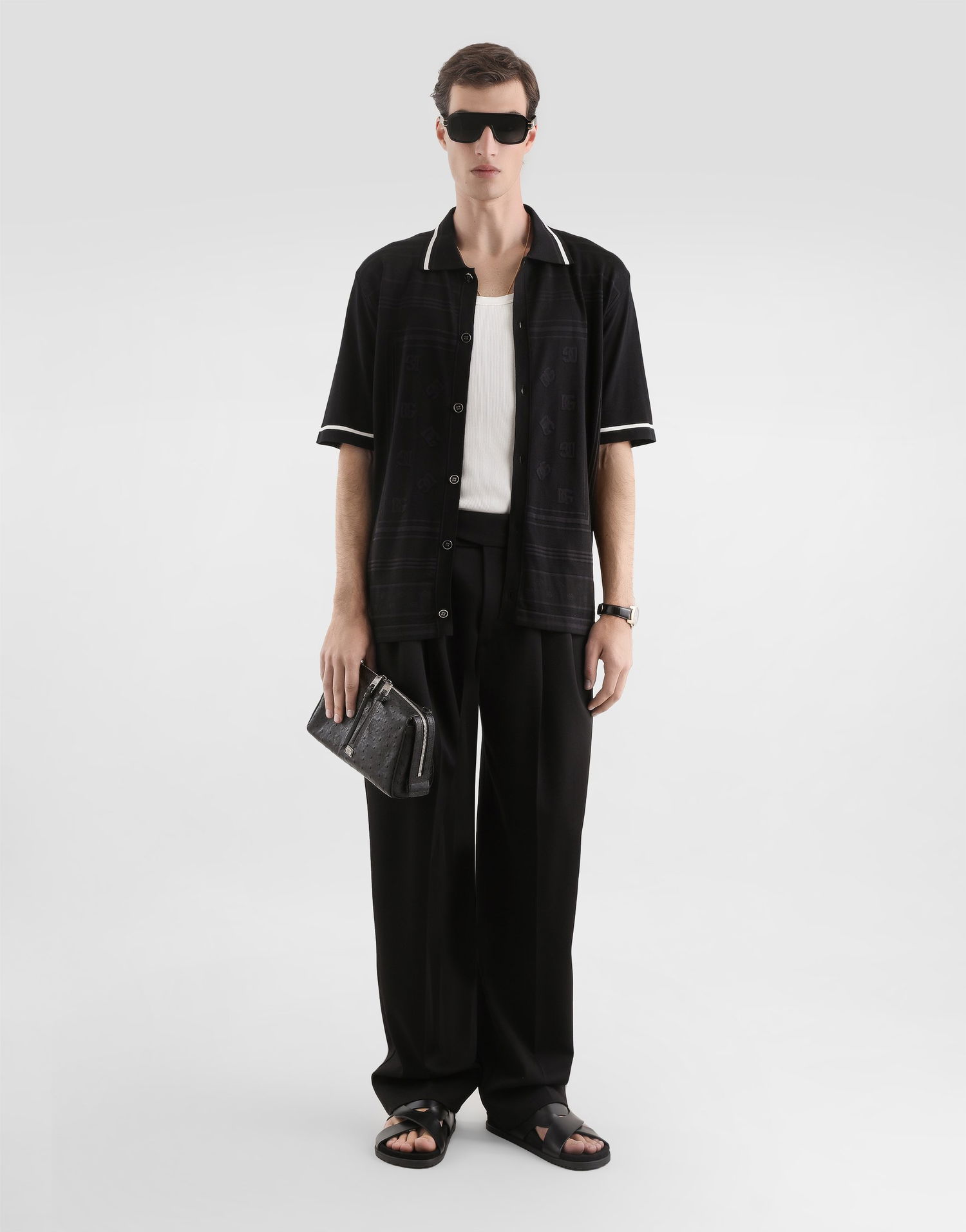 Панталони Dolce & Gabbana Wool Gabardine Trousers Collection Черно | GP185THU2ARN0000, 1
