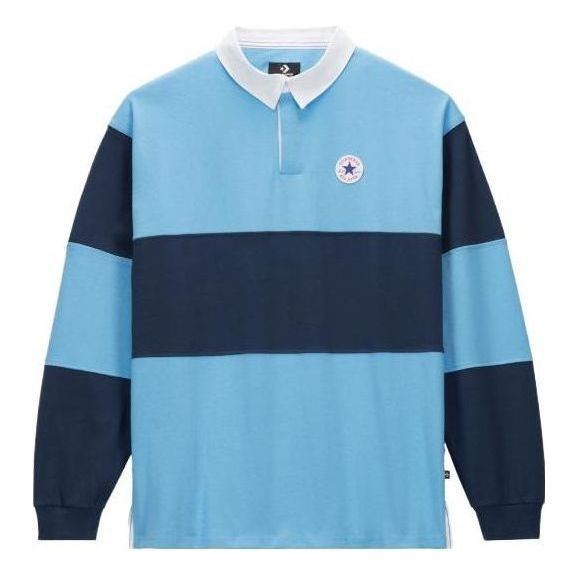 Поло тениска Converse All Star Long Sleeve Rugby Shirt Синьо | 10025229-A03