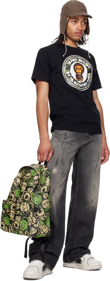 Раница BAPE A Bathing Ape Faux Leather Large Backpack Зелено | 0MXBGW4272XXO, 3