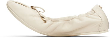Грижа за обувките FERRAGAMO Salvatore Ferragamo Elasticated Ballerina Flats Бежово | 779657, 2