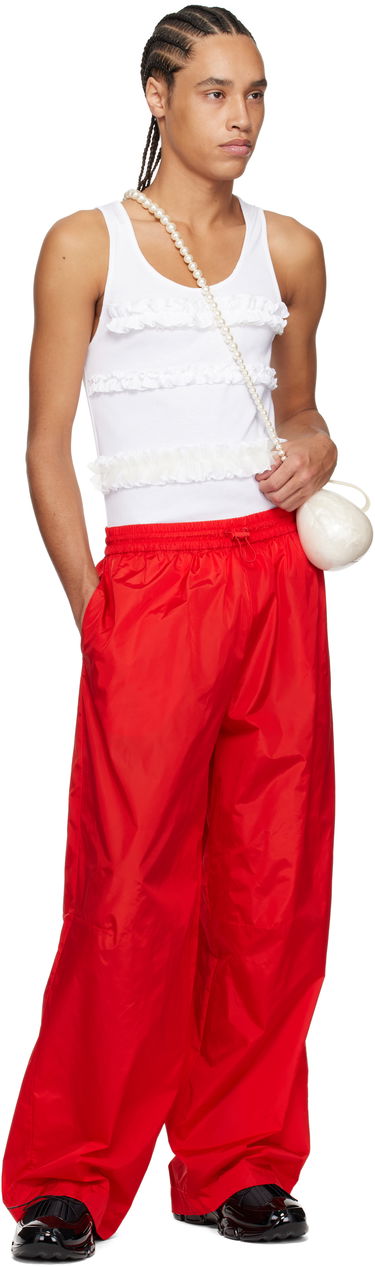 Спортни панталони Simone Rocha Simone Rocha Wide Leg Track Pants Червено | 4146D 1067, 3