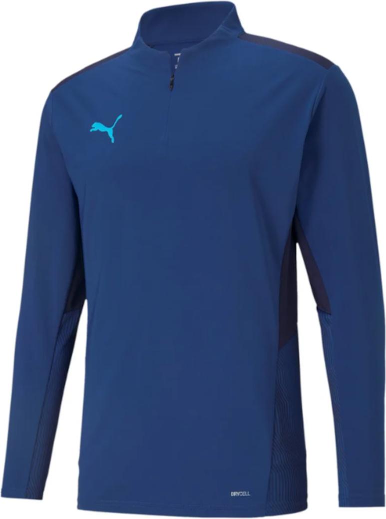Суитчър Puma teamCUP 1/4 Zip Sweatshirt Тъмно синьо | 65672802, 0