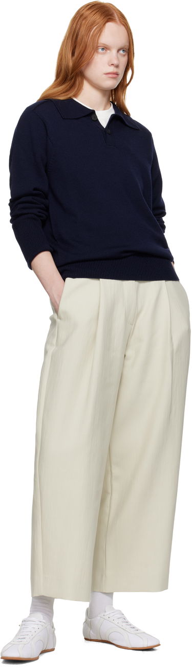 Пуловер Studio Nicholson Studio Nicholson Sark Polo Sweater Тъмно синьо | SARK SN - 1503, 3