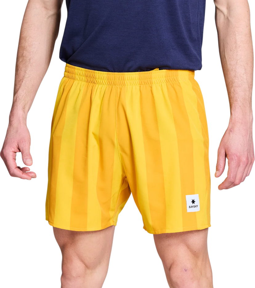 Къси панталони Saysky Saysky Stripe Pace 5" Shorts Жълто | nmrsh21c-008