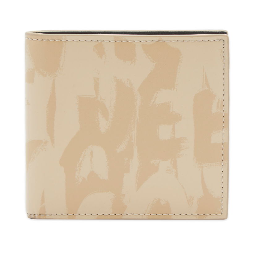 Портфейл Alexander McQueen Graffiti Logo Billfold Wallet Бежово | 6021371AAQ6-9710