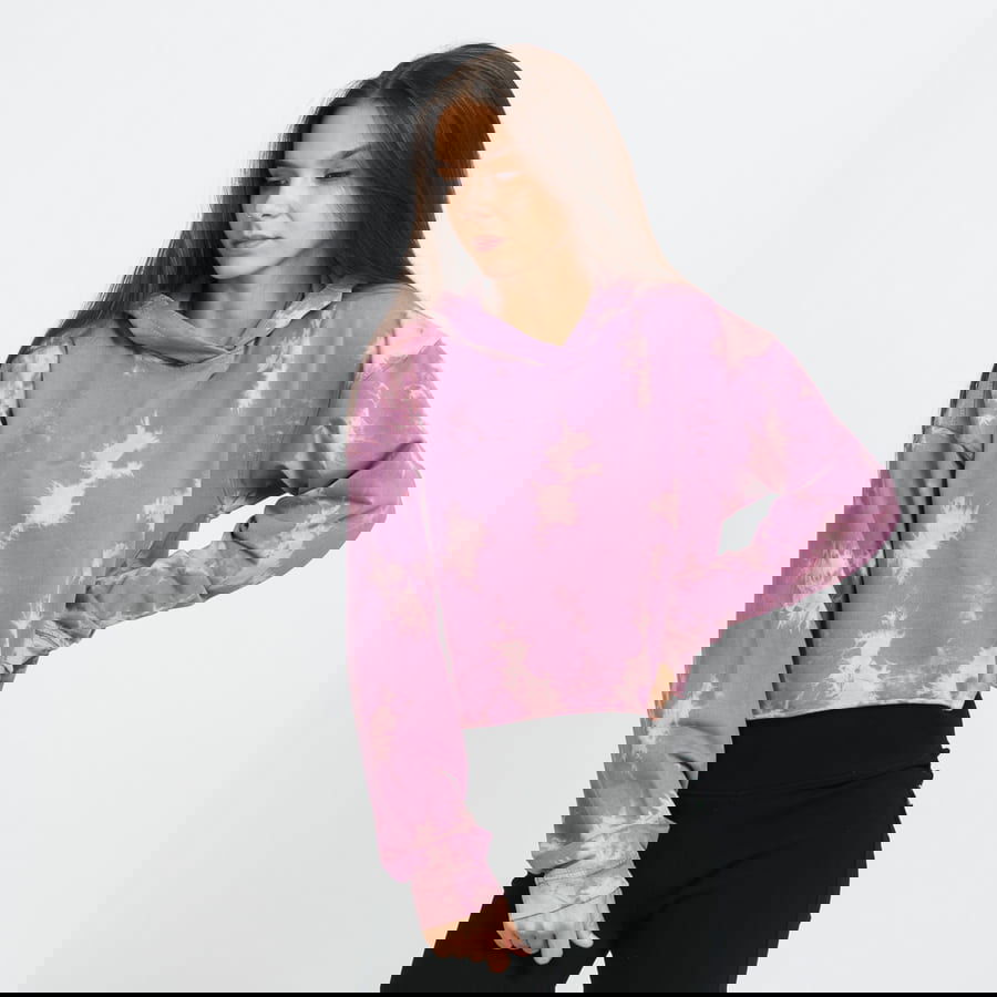 Суитчър Urban Classics Oversized Short Bleached Hoody Лилаво | TB4349 purple, 0