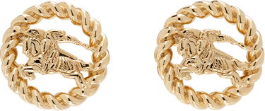 Обеци Burberry EKD Twisted Rope Stud Earrings Металик | 8120248, 0