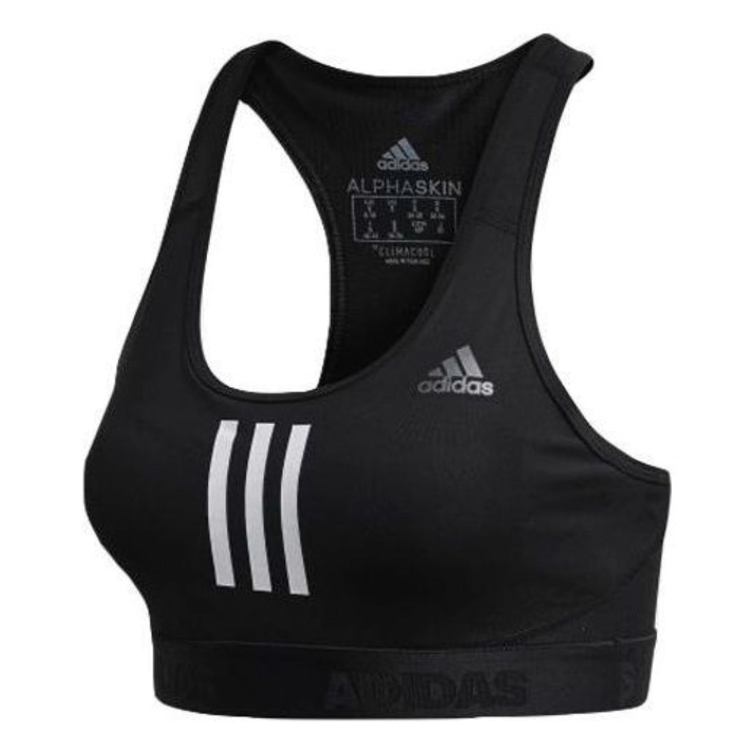 Сутиен adidas Originals Don't Rest Alphaskin Sport+ Padded 3-Stripes Bra Черно | DT4026, 0