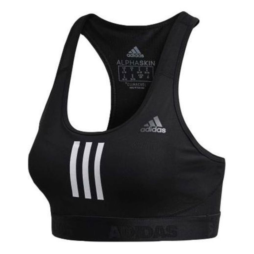 Сутиен adidas Originals Don't Rest Alphaskin Sport+ Padded 3-Stripes Bra Черно | DT4026