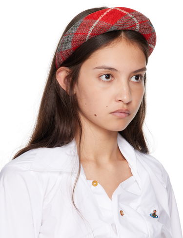 Барета Vivienne Westwood Vivienne Westwood Harris Tweed Tartan Padded Headband Червено | 8102001F-W00W1-, 1