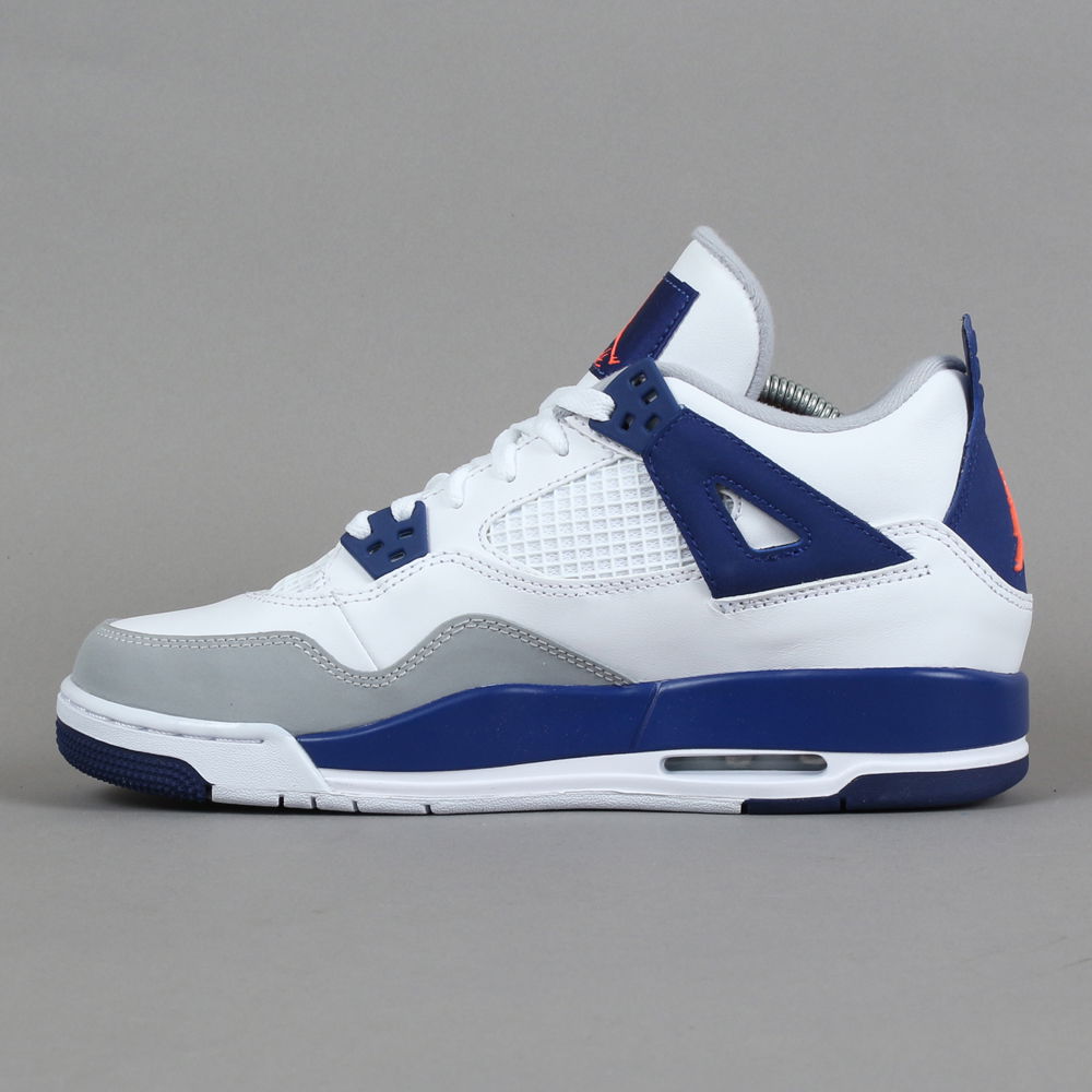 Кецове и обувки Jordan Air Jordan 4 "Deep Royal Blue" GS Бяло | 487724-132, 0