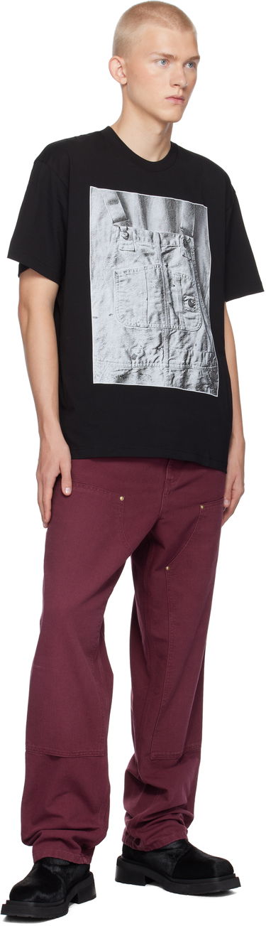 Тениска Carhartt WIP Black BIB Graphic Print T-Shirt Черно | I033962, 3