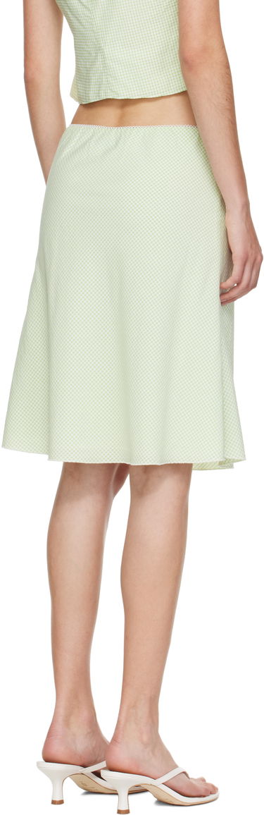 Пола GUIZIO Guizio Gingham Paloma Midi Skirt Зелено | P25338W152, 2