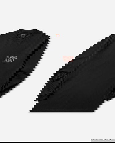 Тениска WACKO MARIA Death Row Record Washed Heavy Weight Longsleeve T-Shirt Черно | DEATHROW-WM-LT01 BLACK, 0