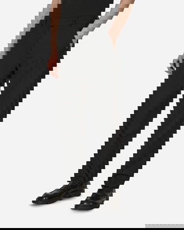 Панталони Off-White Embroidered Wool Slim Zip Trousers Black Черно | OMCA196S23FAB001 1000, 1