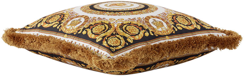 Домашен декор Versace Gold & Black Crete De Fleur Cushion Жълто | ZCU454501_ZSEP0184, 1