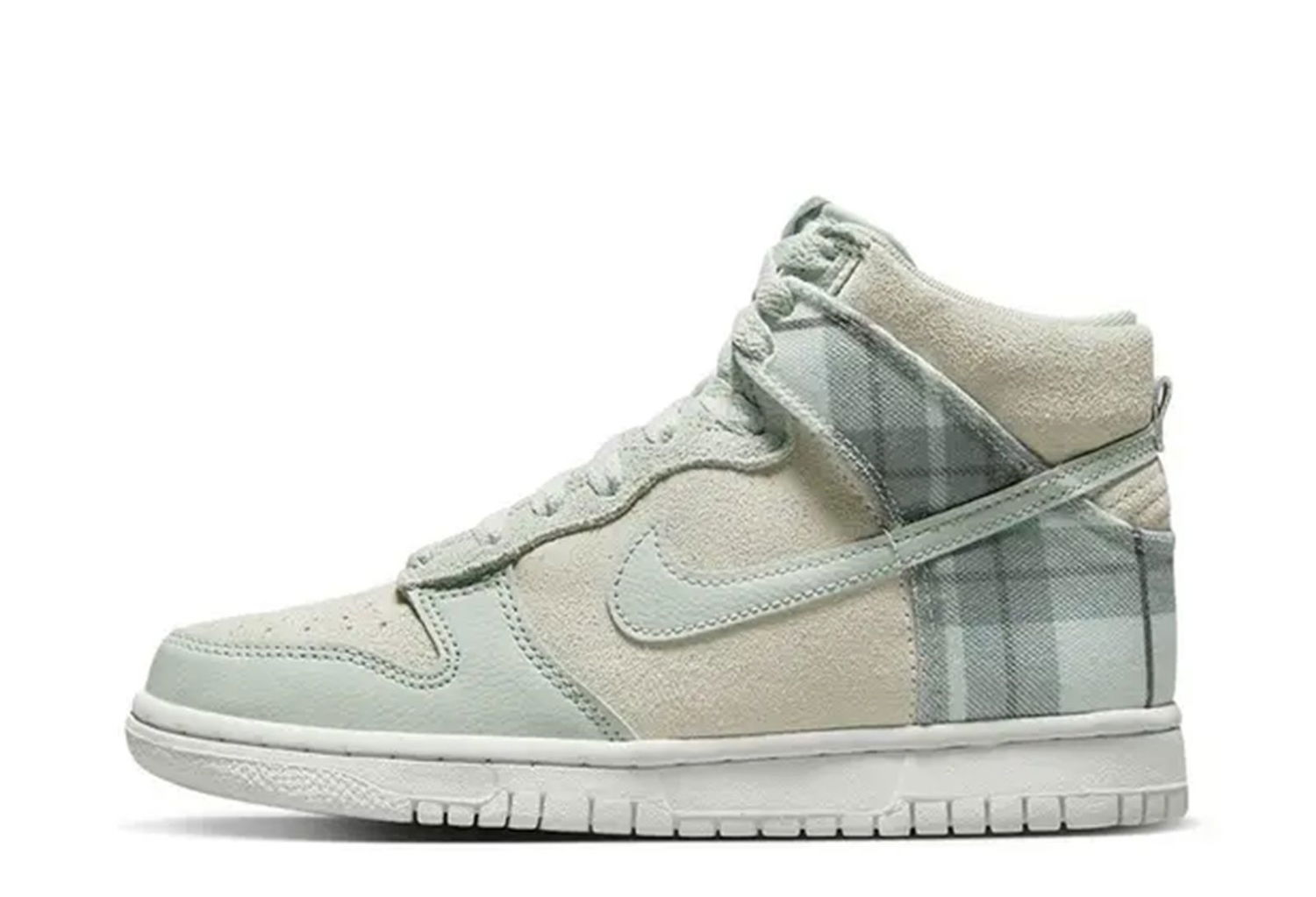 Кецове и обувки Nike Dunk High "Plaid Green" Зелено | DV1724-100, 0
