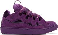 Purple Curb Leather Sneakers