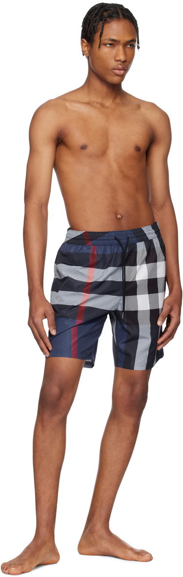 Бански Burberry Burberry Check Swim Shorts Синьо | 8107273, 3