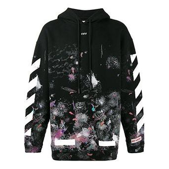 Суитчър Off-White Off-White Galaxy Print Loose Hoodie Черно | OMBB009F176190309901, 0