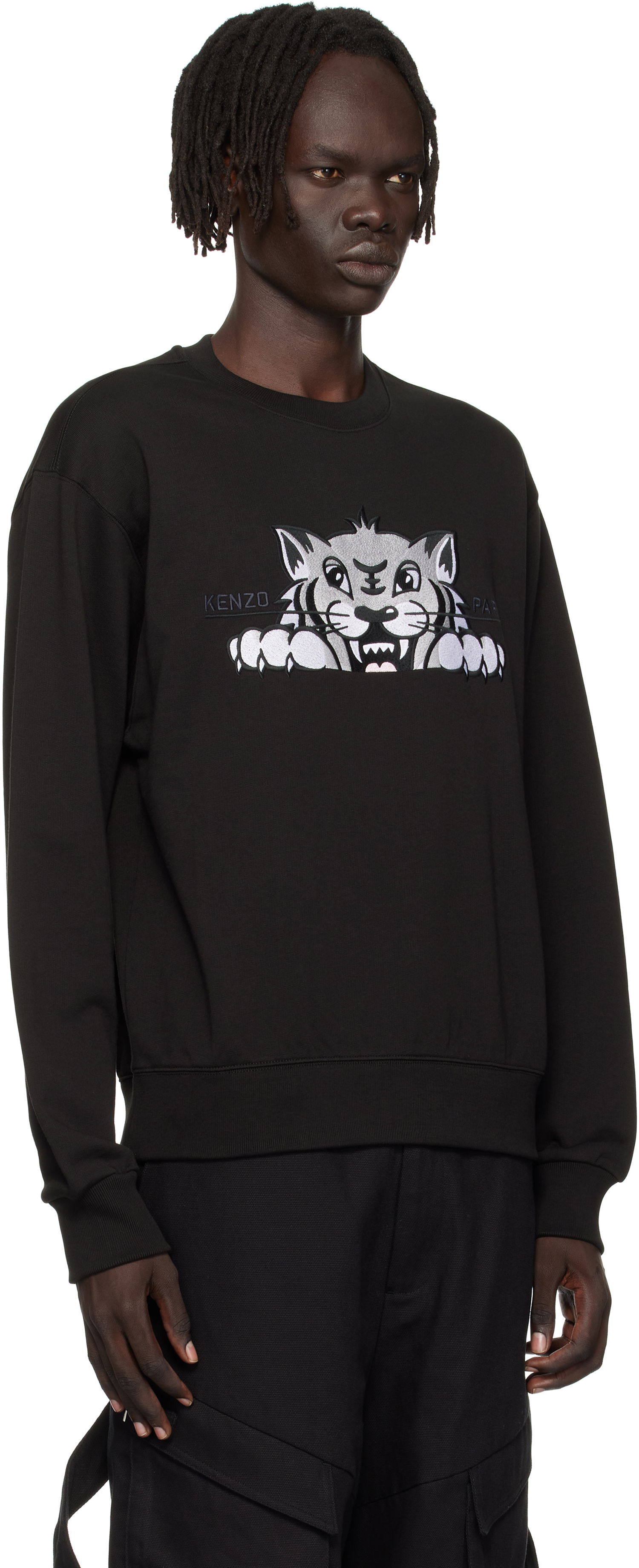 Суитчър KENZO Kenzo 'Happy Tiger' Sweatshirt Черно | FF65SW2654MF, 1