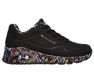 Кецове и обувки Skechers Uno Черно | 155506-BBK, 1