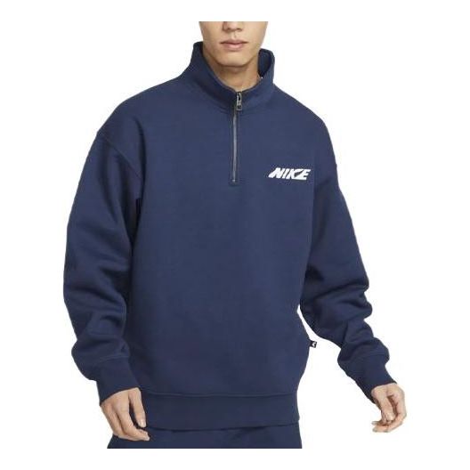 Суитчър Nike SB SB Fleece Half-Zip Pullover Синьо | DX4249-410, 0