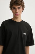 Black Graphic T-Shirt with Small Logo