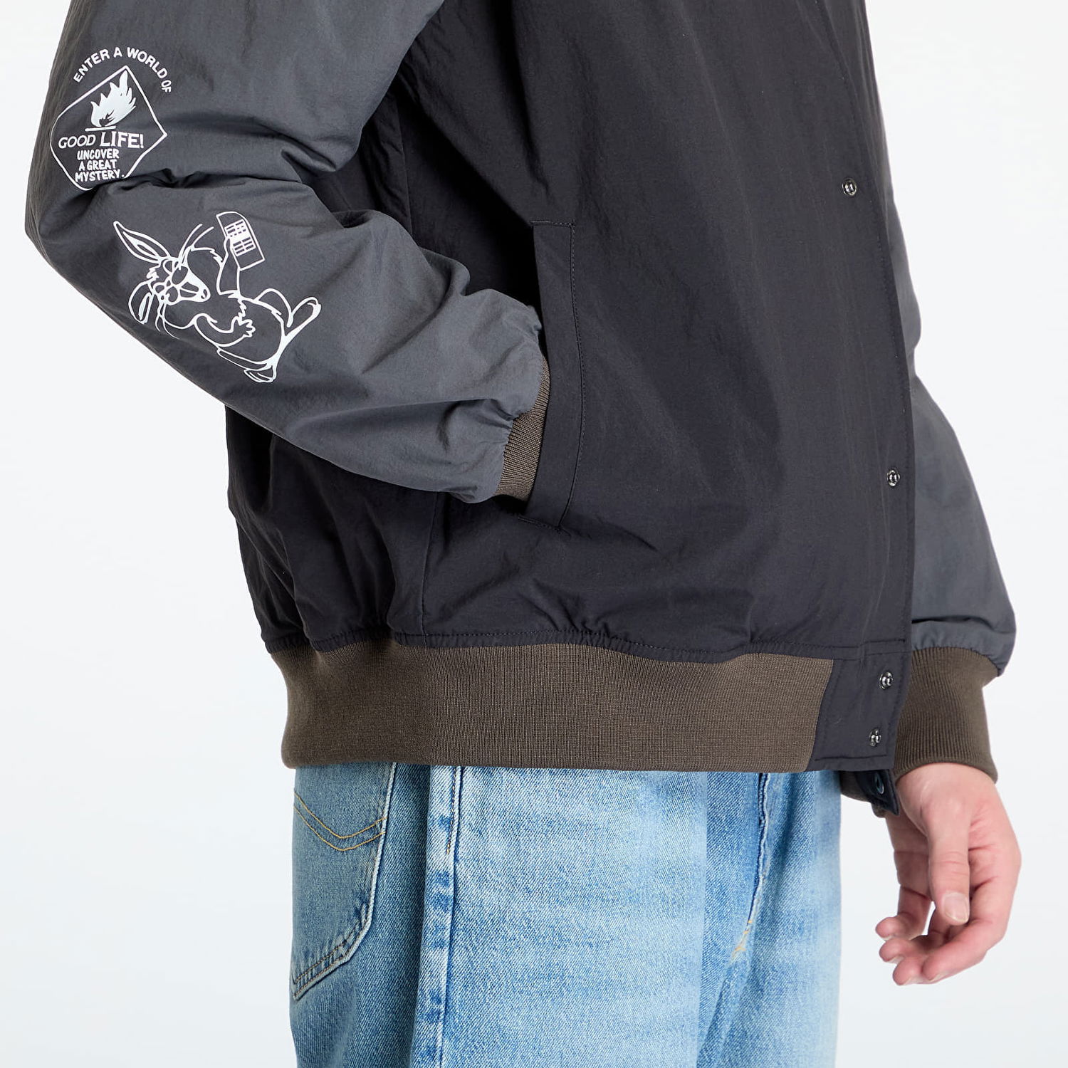 Яке бомбър Vans Crazy Eddy Baseball Jacket Черно | VN000JY1KOU1, 1