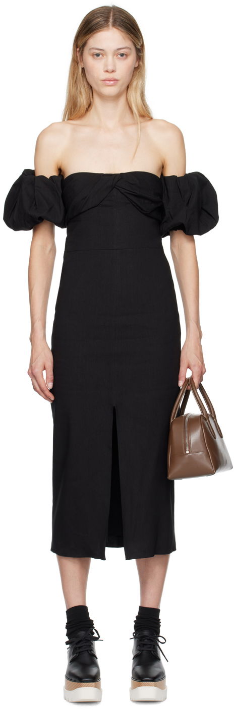 Pокля ISABEL MARANT Black Darlena Midi Dress Черно | RO0605FA-B1F04I, 0