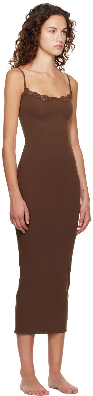 Pокля SKIMS SKIMS Fits Everybody Maxi Slip Dress Оранжево
 | DR-MAX-4125, 4