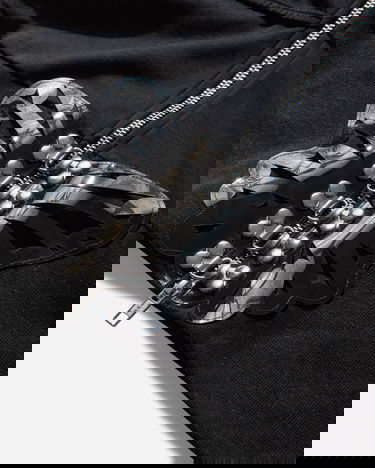 Суитчър Chopova Lowena Carino Cropped Hoodie Черно | 5261 BLCK, 3