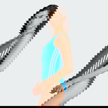 Бански adidas Originals Adicolor 3-Stripes Swimsuit Синьо | IM1146, 2