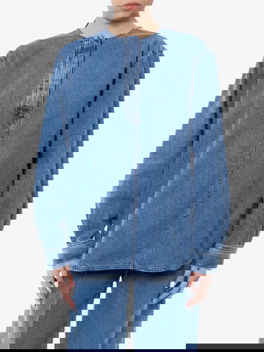 Риза TOTEME Denim Shirt Синьо | 242WRT1746FB0045167, 2