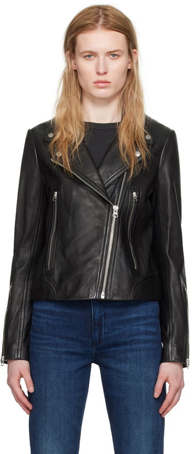 Яке rag & bone rag & bone Mack Leather Jacket Черно | WAW19F4047LP41, 0