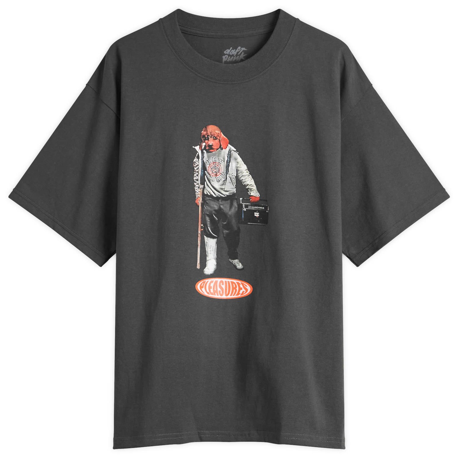 Тениска Pleasures Pleasures Da Funk T-Shirt, Size Small Сиво | P25DP019-BLK, 0