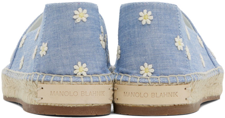 Облекло Manolo Blahnik Manolo Blahnik Susille Espadrilles Синьо | 124-2525-0001, 1