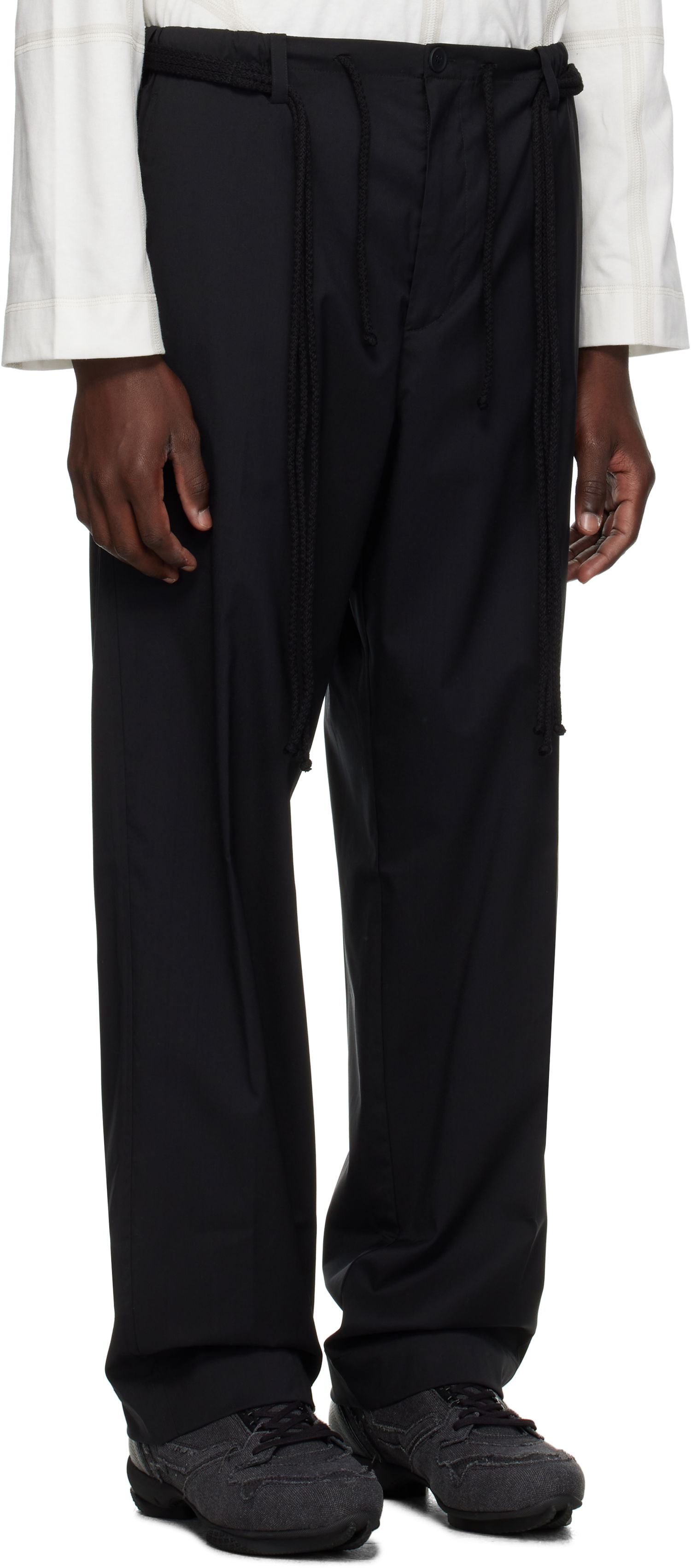 Панталони Craig Green Craig Green Elasticized Worker Trousers Черно | CGAW25CWOTRS96, 1