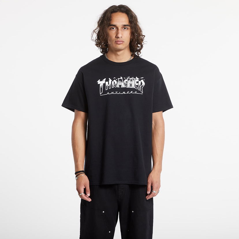 Тениска Thrasher T-Shirt Pigeon Mag Black Черно | 145525 Black