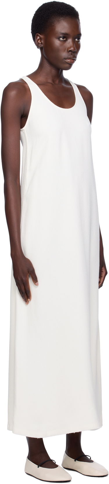 Pокля TOTEME TOTEME Scoop-Neck Sablé Midi Dress Черно | 243-WRD4142-FB0240, 4