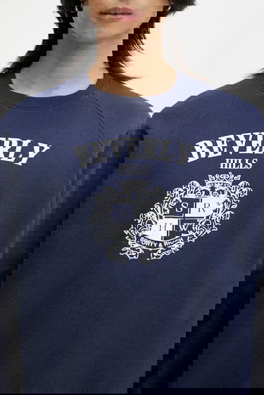 Суитчър Sporty & Rich Sporty & Rich BH Crest Sweatshirt Тъмно синьо | ST082626256BL106, 6