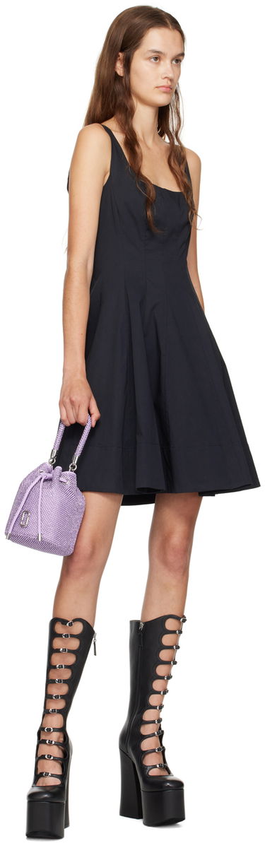 Дамска чанта Marc Jacobs Marc Jacobs Rhinestone Mini Bucket Bag Лилаво | 2P4HCR017H03, 3