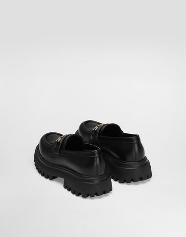 Аксесоари Dolce & Gabbana Dolce & Gabbana Nappa Calfskin Lug Sole Loafers Черно | D11351A106580999, 3