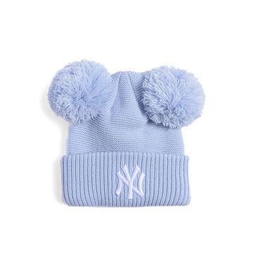 Шапка New Era New Era Medium Knit Double Pom Beanie NY Yankees (52-54 cm) Синьо | 60565307, 0