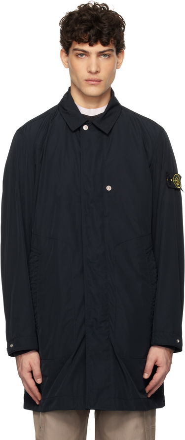 Дъждобран Stone Island Stone Island Micro Twill Coat Тъмно синьо | K1S15 7100009 S0026, 0
