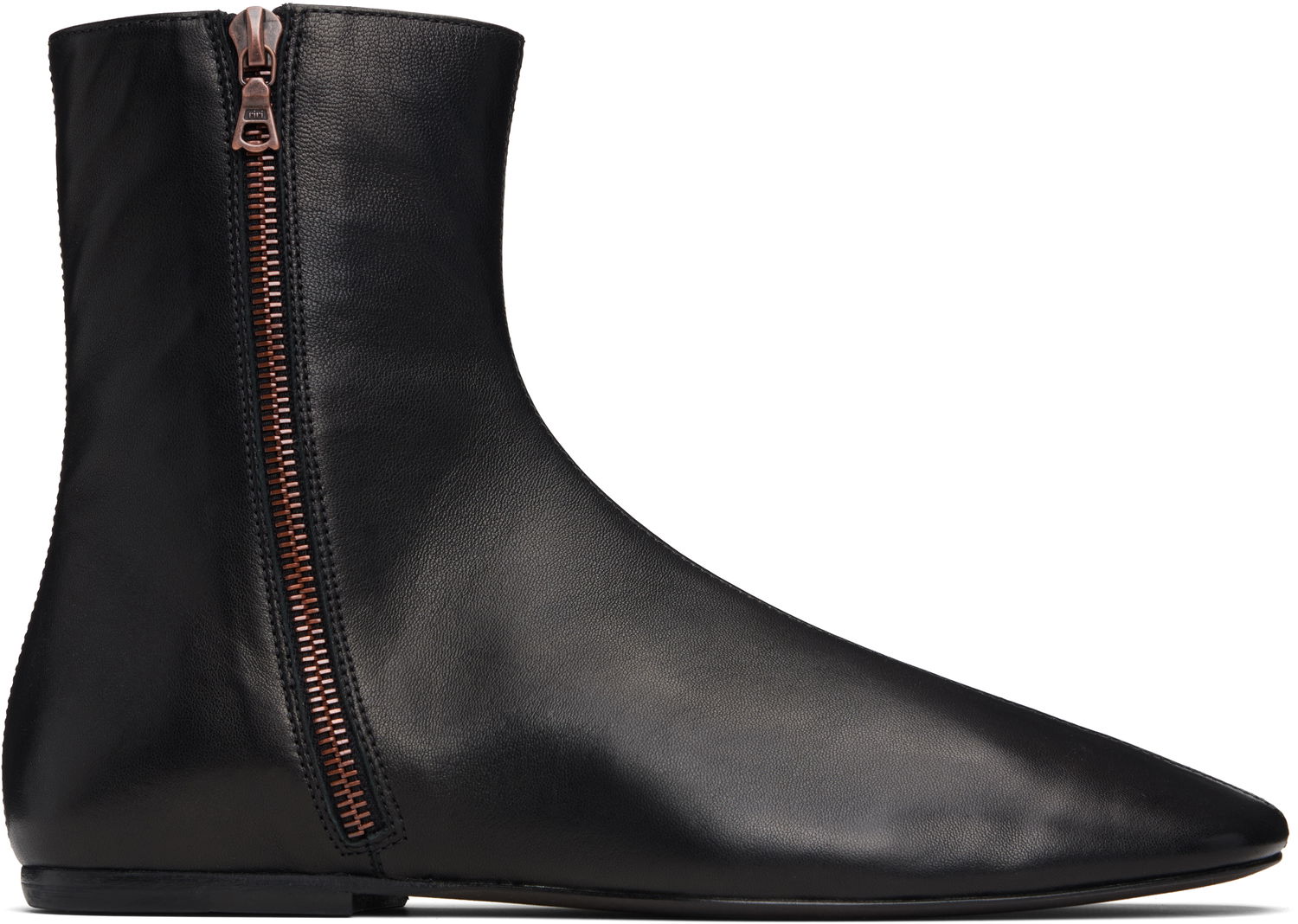 Кецове и обувки Dries Van Noten Dries Van Noten Leather Sock Boots Черно | 252-021709-112, 0