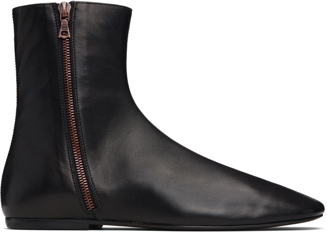 Dries Van Noten Leather Sock Boots