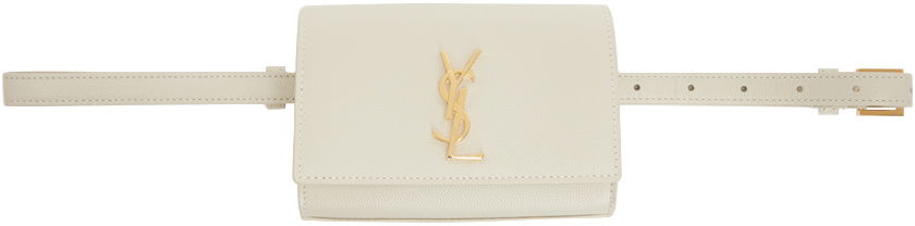 Чанта за кръста Saint Laurent Saint Laurent Mini Kate Belt Bag Бяло | 650966 BOW0J, 0