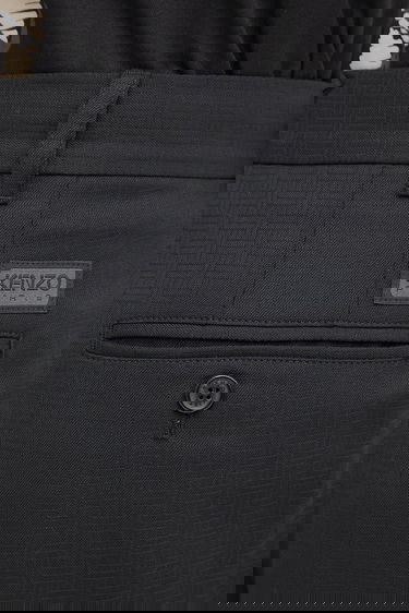 Панталони KENZO Kenzo Weave Pleated Tailored Trousers Черно | FF65PA2149ID, 3